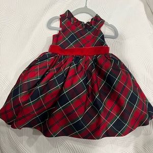 Janie and Jack Tartan holiday dress 12-18 (fits up to 2T)